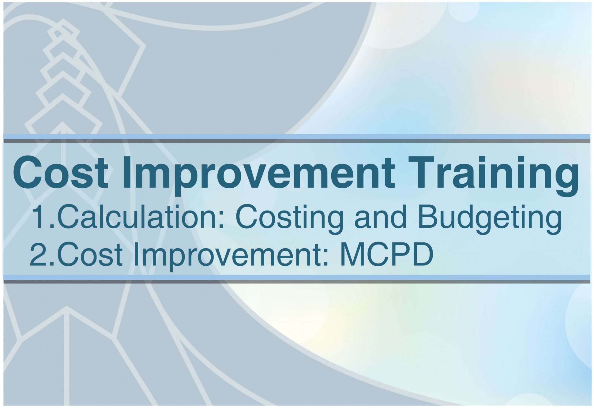 Cost Improvement Training by Exegens