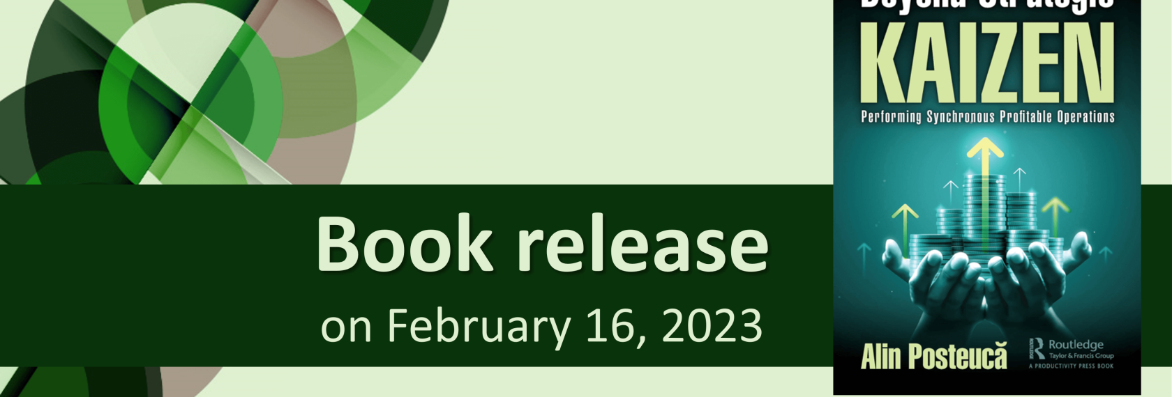 Strategic Kaizen Book release