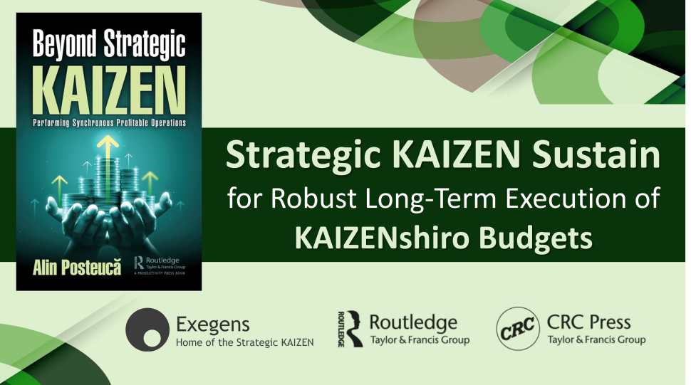 Strategic KAIZEN Sustain for KAIZENshiro Budgets Alin Posteuca Exegens