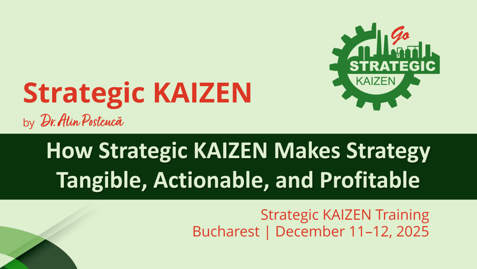 How Strategic KAIZEN Makes Strategy Tangible, Actionable, and Profitable – Benner