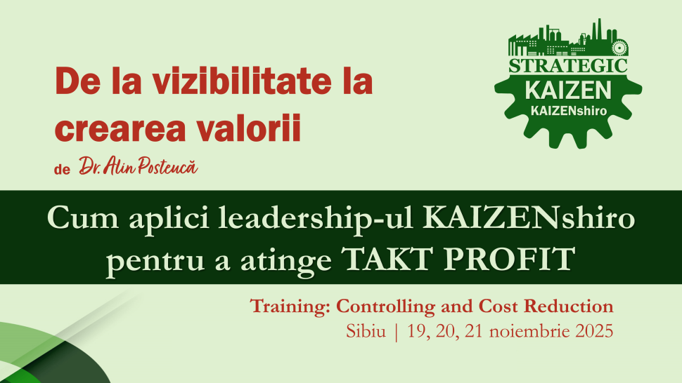 Cum aplici Leadership-ul KAIZENshiro pentru a atinge TAKT PROFIT